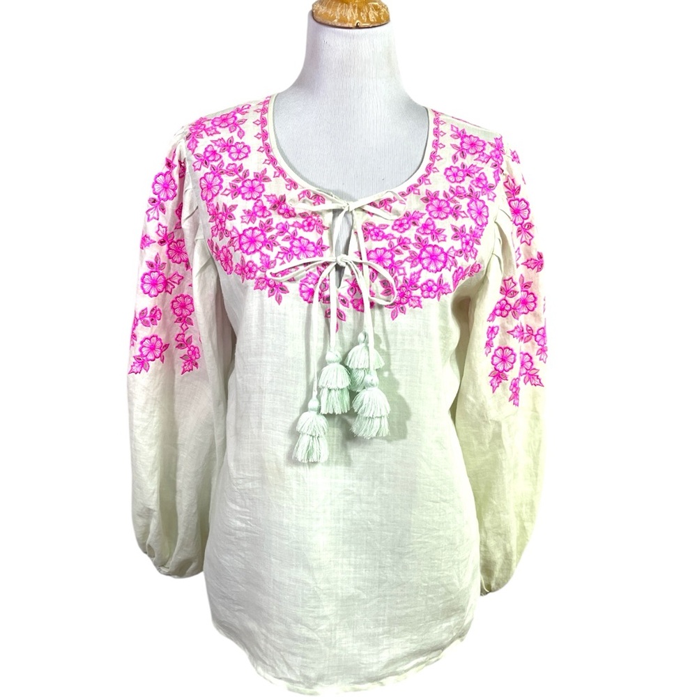 Karina Grimaldi Mykonos Embellished Top Size XS